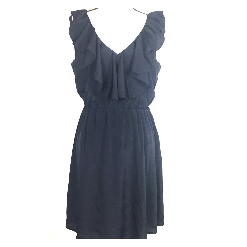 Black V-Neck Dress